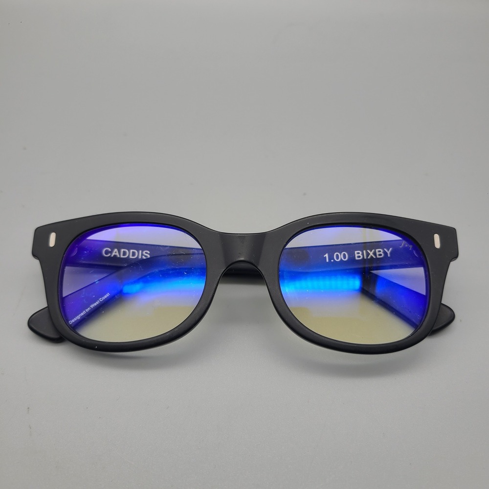 Caddis Bixby Matte Black Reading Glasses +1.00 49-21-145